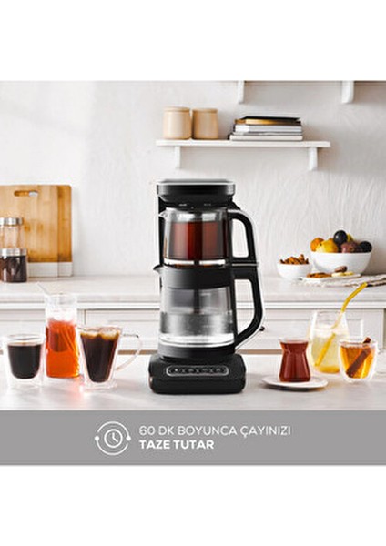 Premium Konuşan Wifi-Uzaktan Kontrollü Otomatik Cam Çay Makinesi ve Filtre Kahve Makinesi fiyatları