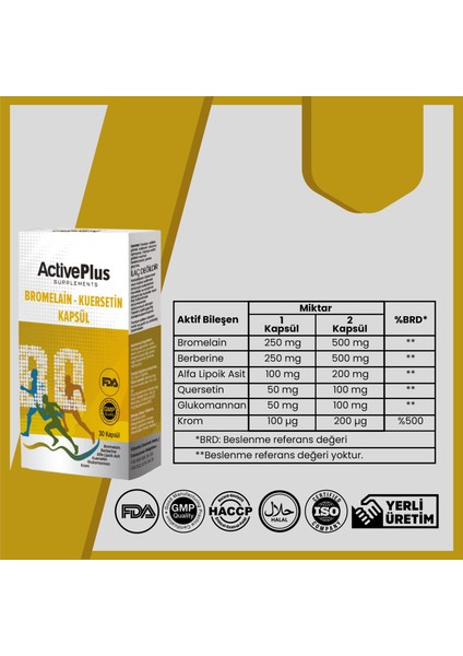 Bromelain-Kuersetin 30 Kapsül fırsatları
