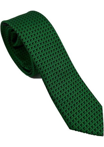 Yeşil Siyah Desenli Slim Kravat fiyatları