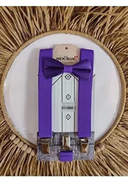 Bloom Store Kırmızı 1-9 Yaş Pantolon Askı Papyon Seti