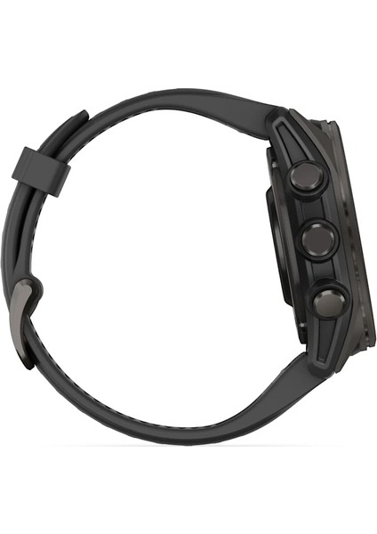 Fenix 8 - 43 mm Amoled Sapphire Karbon Gri Dlc Titanyum Siyah/gri Silikon Kayışlı indirimleri