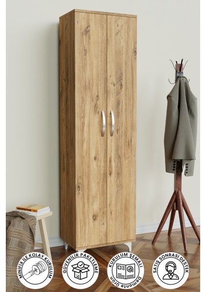 5 Raflı Çok Amaçlı Mutfak Dolabı Kiler Banyo Balkon Erzak Dolabı