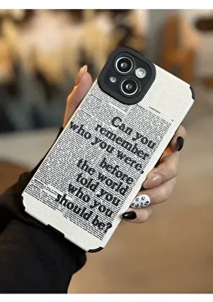 Iphone 13 ve 14 Uyumlu Kamera Korumalı Kaplama Gazete Tasarımlı Kılıf fiyatları