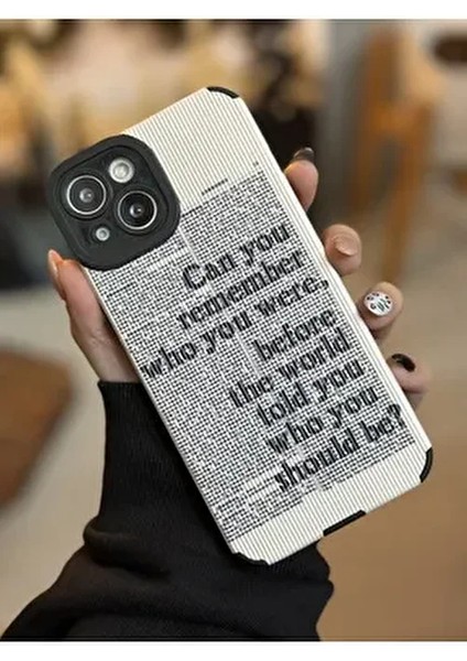 Iphone 13 ve 14 Uyumlu Kamera Korumalı Kaplama Gazete Tasarımlı Kılıf modelleri