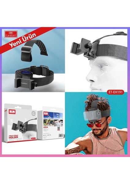 EH191 Lastikli Kamera Telefon Tutucu