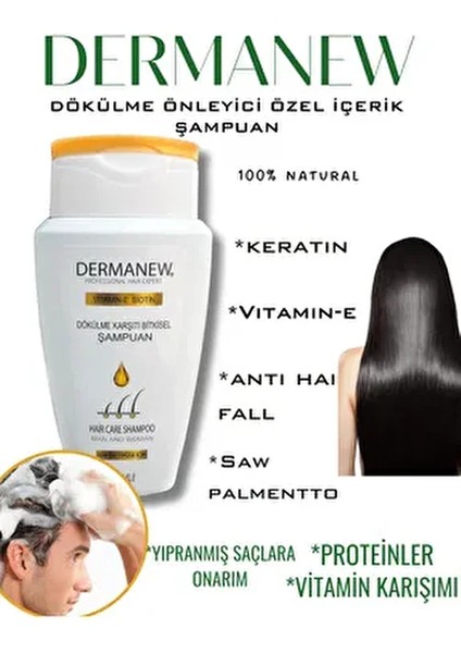 Dökülme Karşıtı Şampuan Kadın - Erkek Özel Içerik , Saç Uzatıcı (Serum Destekleyici- Dengeleyici)