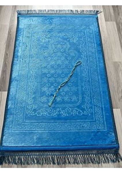 Lüks Kalın Yumuşak Peluş Kaymaz Taban Özellikli Hediyelik Çeyizlik Seccade Tesbih modelleri