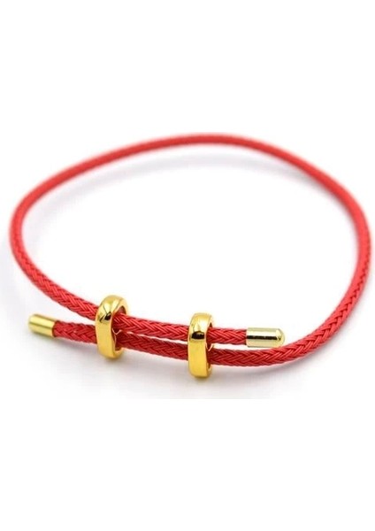 Hasır Bileklik - Nar Çiçeği