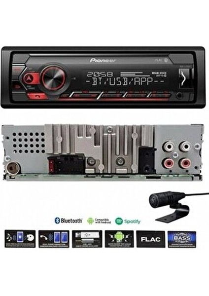 Pioneer Mvh-S320bt Bluetooth Oto Teyp 4x50 Watt Usb Aux Mp3 Wma Wav Flac Özellikli modelleri