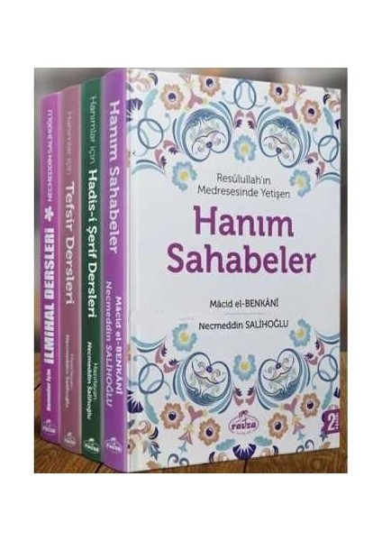 Hanımlar Için Islami Özel Eğitim Serisi (4 Kitap) Ilmihal Tefsir Hadis Dersleri