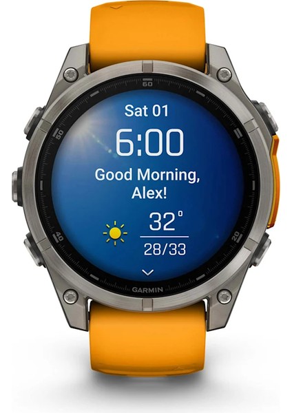 Fenix 8 – 47MM Amoled Sapphire Titanyum Turuncu/grafit Silikon Kayışlı fiyatları