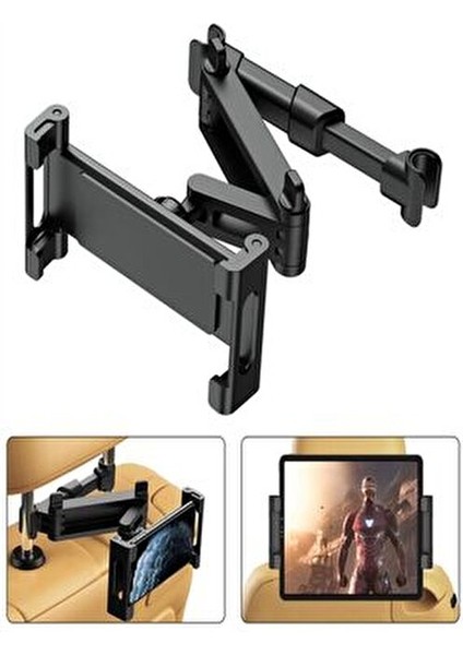 Cep Telefon ve Tablet Tutucu Profesyonel Stand 360 Derece Dönebilen Güçlü Vantuz ile Araç İçi Kullanım