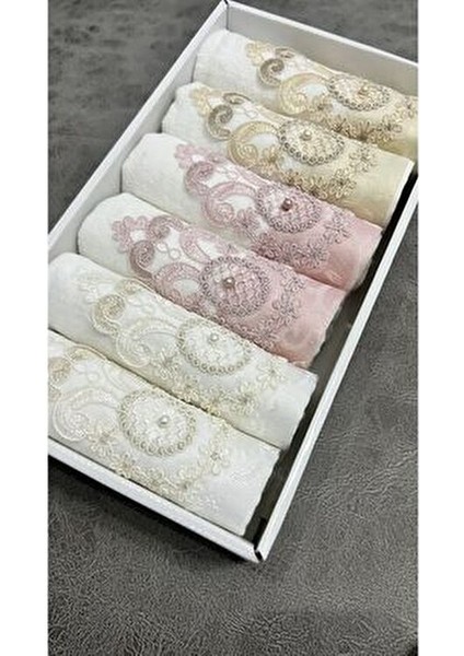 6'lı Güpürlü 30X50 Kutulu Mutfak Havlu Seti fiyatları