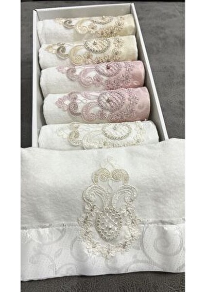 6'lı Güpürlü 30X50 Kutulu Mutfak Havlu Seti fırsatları