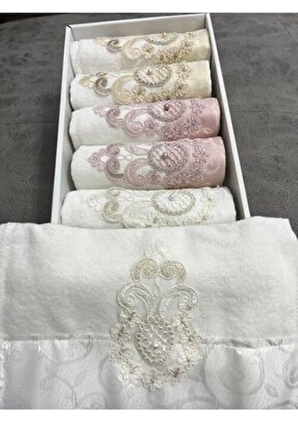 6'lı Güpürlü 30X50 Kutulu Mutfak Havlu Seti indirimleri