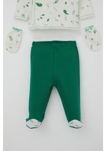 Kız Bebek Hastane Çıkışı 5 Li Bahar Temalı Sevimli Minik Serçe Desenli 0-3 Ay, Ekru fırsatları