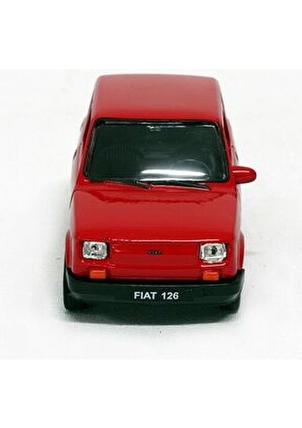 Lisanslı Fiat 126P Metal Araba 1:34 Ölçekli Çek Bırak Model Sarı Renk