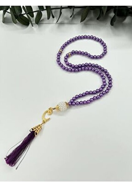 Hediyelik Vavlı 99'lu Namaz Tesbihi Doğal Taş Malzemeden Şık Püsküllü 10 Adet fırsatları