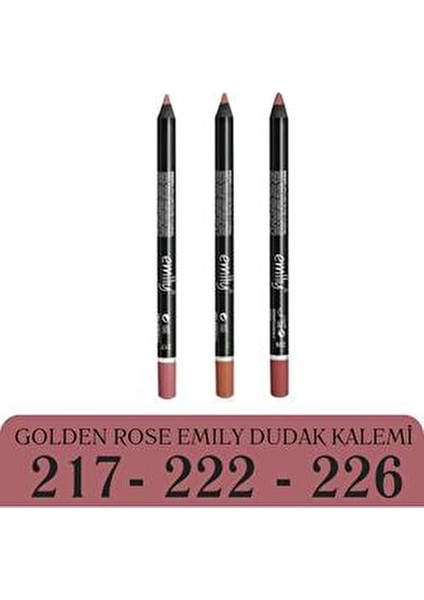 Emily Dudak Kalemi 3'lü No: 217-222-226 - En Yeni Renkler modelleri