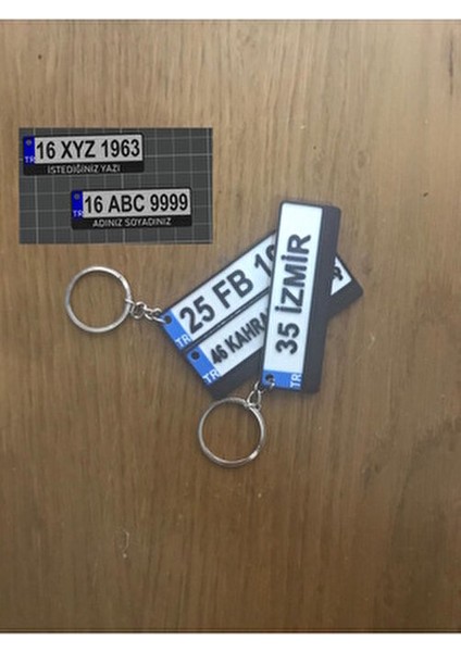Kişiye Özel Isimli Plaka Anahtarlık 3D Baskı ile Yüksek Çözünürlükte Üretilmiştir fiyatları