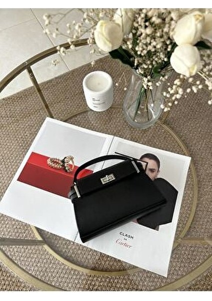 Siyah Kadın Mini Çapraz Askılı Çanta