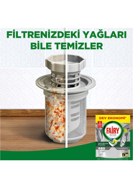 Platinum Bulaşık Makinesi Deterjanı Tableti / Kapsülü Limon Kokulu 72 Yıkama indirimleri