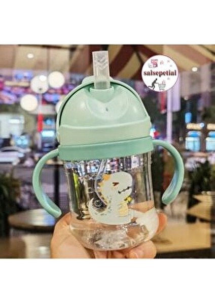 250ML Figürlü Pipeti Suluk Bebek Matara Sevimli Su Şişesi Bebek Pipetli Biberon Matara indirimleri