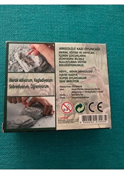 40 Ad Jurassic Renkli Dinazor Kazı Kiti Aktivite Etkinlik Proje Atölye