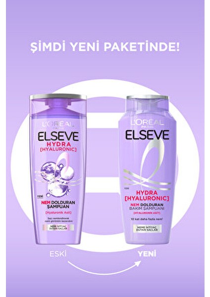 Hydra [hyaluronic] Nem Dolduran Şampuan 300ML & Nemi Hapseden Saç Bakım Kremi 175 ml
