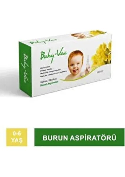 Nazal Aspiratör 0-6 Yaş İçin Taşınabilir ve Kolay Temizlenebilir Özel Tasarım