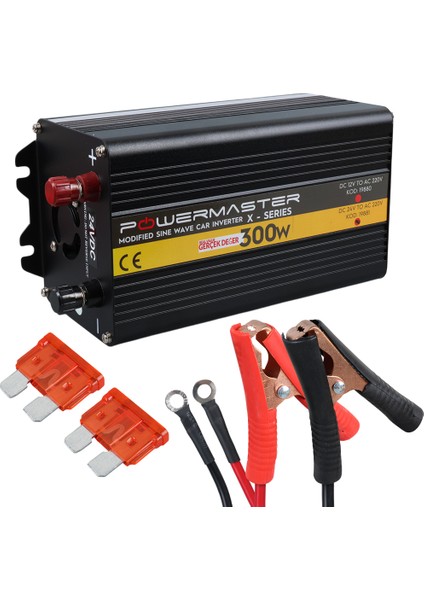 Powermaster 24-220V 24 Volt 300 Waat Modified Sınus Inverter PWR300-24V 24 Volt 220 Volt Dönüştürücü Çevirici modelleri