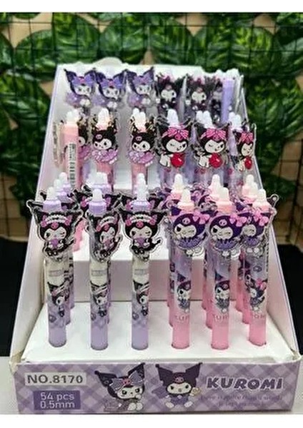 Kawaii Kuromi Figür Tükenmez Kalem 1 Adet Silinebilir Renkli Tasarım