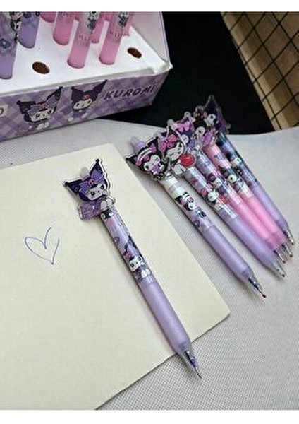 Kawaii Kuromi Figür Tükenmez Kalem 1 Adet Silinebilir Renkli Tasarım fırsatları