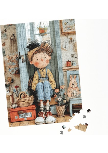 500 Parça Puzzle Minik Bir Dünyada Büyük Hayaller fırsatları