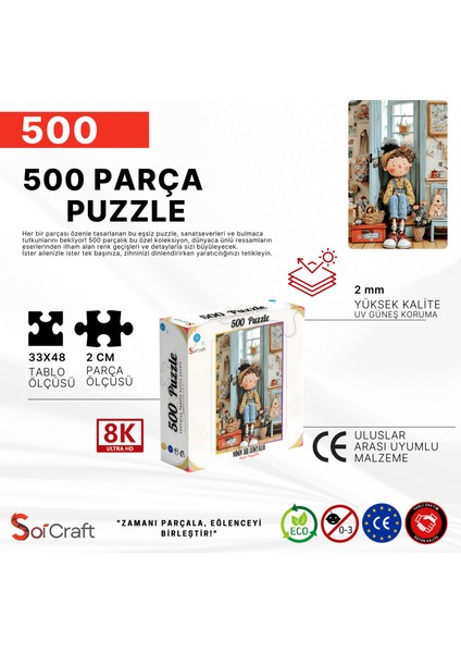 500 Parça Puzzle Minik Bir Dünyada Büyük Hayaller indirimleri