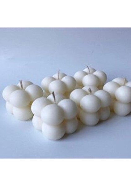 Bernami Küçük Bubble Candle Mum Kokulu Dekoratif Mum El Yapımı %100 Doğal Mum 1 Adet fiyatları