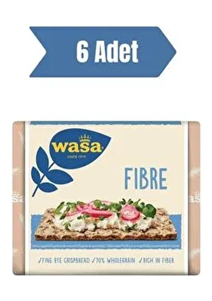 Lifli Gevrek Ekmek Crispbread Fibre 230 gr 6 Adet