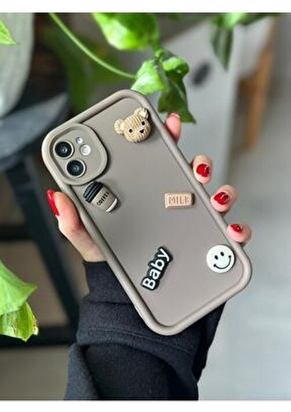 Iphone 11 Çikolata Baby Tasarımlı Yumuşak Silikon Kamera Korumalı Ayıcıklı Kılıf modelleri