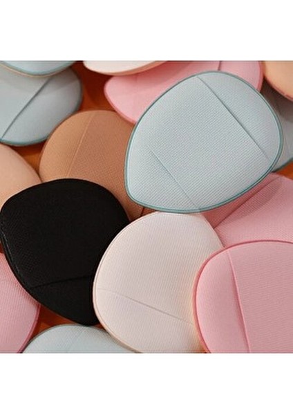 3 Adet Mini Kozmetik Puf Parmak Yüz Makyaj Sünger Göz Altı Kapatıcı Kuru Islak Bez Süngeri