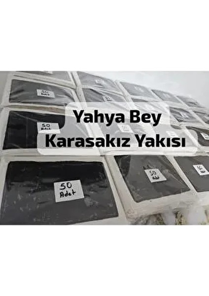 10 Adet Doğal Kara Sakiz Özel Ürün Özel Üretim Bez Üzerine El Yapımıdır