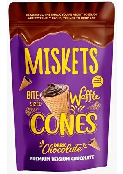 Bitter Çikolata Dolgulu Kornet 120GR