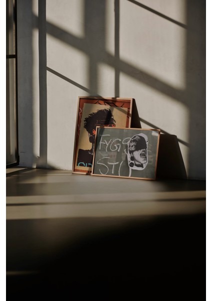 Boombox Vision Poster - Doğal Ahşap Çerçeveli tablo fırsatları