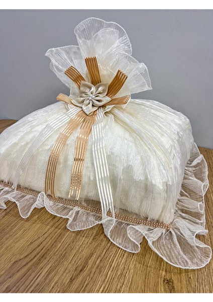 Saten Bohça Işleme Güllü Bohça Süslü Söz Nişan Hurcu Çeyizlik 50X40 fırsatları