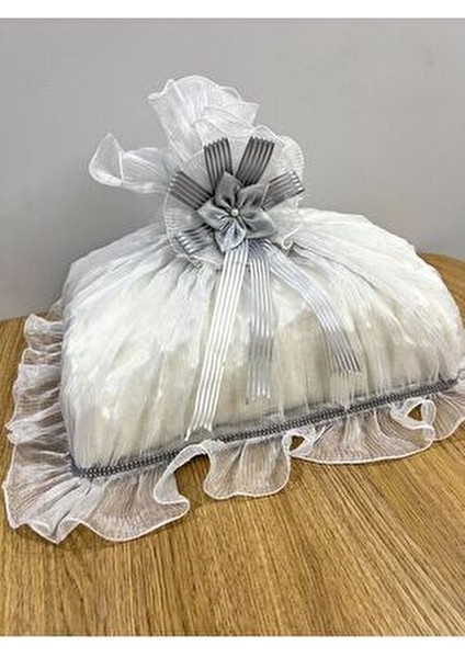 Saten Bohça Işleme Güllü Bohça Süslü Söz Nişan Hurcu Çeyizlik 50X40 modelleri