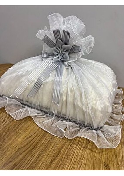 Saten Bohça Işleme Güllü Bohça Süslü Söz Nişan Hurcu Çeyizlik 50X40 fırsatları