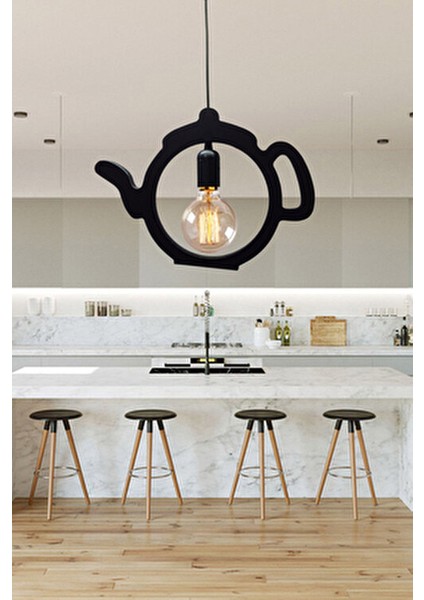 Çaydanlık Sarkıt Avize Modern Retro Ofis Cafe Bar Otel Restaurant Tavan Lamba Çaycı fiyatları