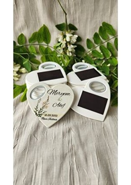 10 Adet Açacaklı Magnet Nişan Söz Kına Düğün Nikah Hatırası Misafirler Için Hediyelik Kalp Şeklinde. modelleri