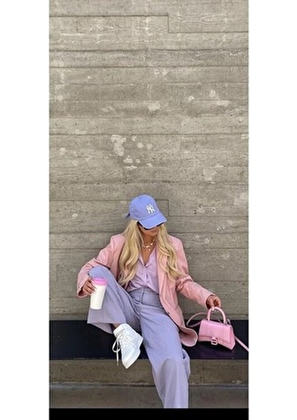 Unisex Spor Ny Şapka Mavi Renkli Günlük