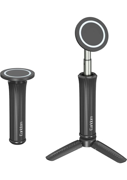 EH330 Ayarlanabilir Tripod Özellikli Manyetik Telefon Tutucu - Siyah
