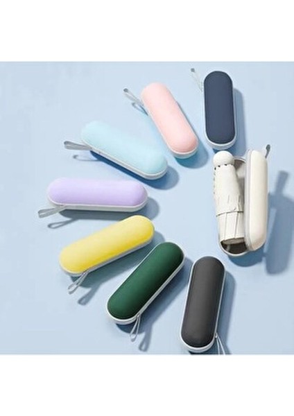 Özel Kılıflı Mavi Şemsiye (Kapsül Şemsiye) modelleri